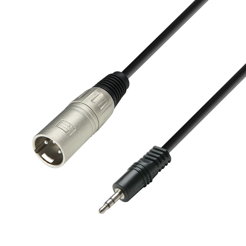 Câble audio Jack 3,5 mm Mâle/Mâle 1.5m - Noir