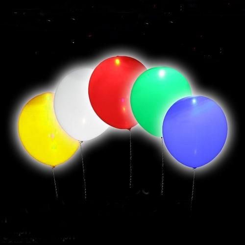5 Ballons Led Lumineux Multicolore