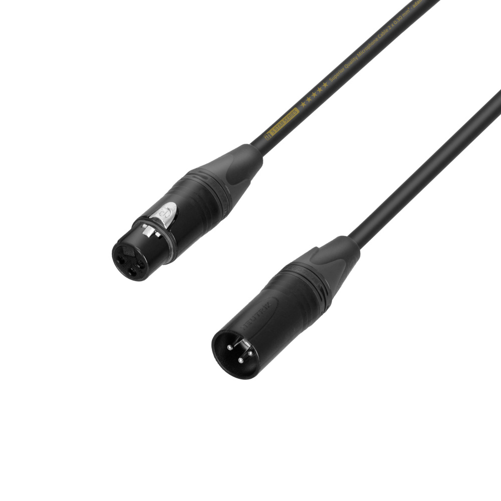 cable XLR Femelle vers JACK 6.35 mâle 10m noir