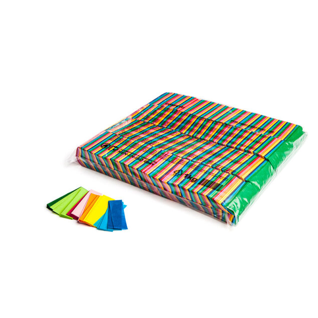 Confetti Rectangle 55 x 17mm Multicolore 1 kg ignifugé