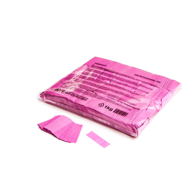 Confettis rectangulaires 55X17 rose Sac de 1Kg