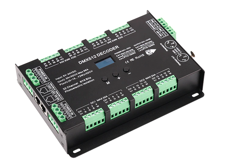 Contrôleur DMX pour LED STRIP 4 Canaux 10A 16bits