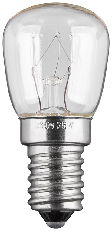 Lampe E14 230V 25W Tube 22X48 Claire pour four 300°
