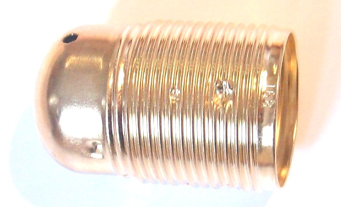 Douille Filetée Vintage E27 1 anneau dombre inclus Laiton 