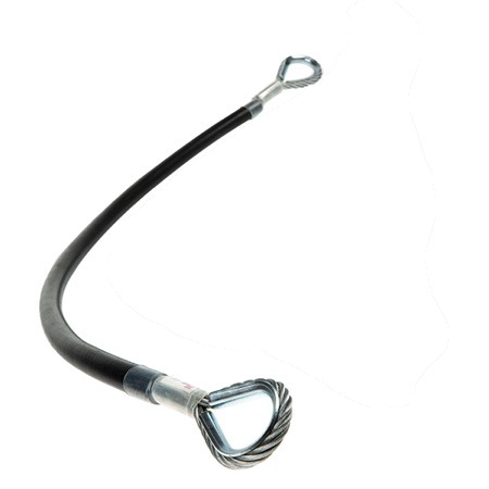Ensembles de Levage de câble d'élingue de câble métallique d'acier  Inoxydable de 2-6 MM Dia 1-10 M avec Les Boucles d'oeil attachées et Le  revêtement