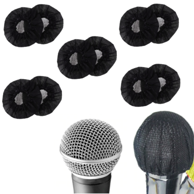 Bonnette hygiénique pour casque audio - Noire - Jetable - Lot de 100 paires