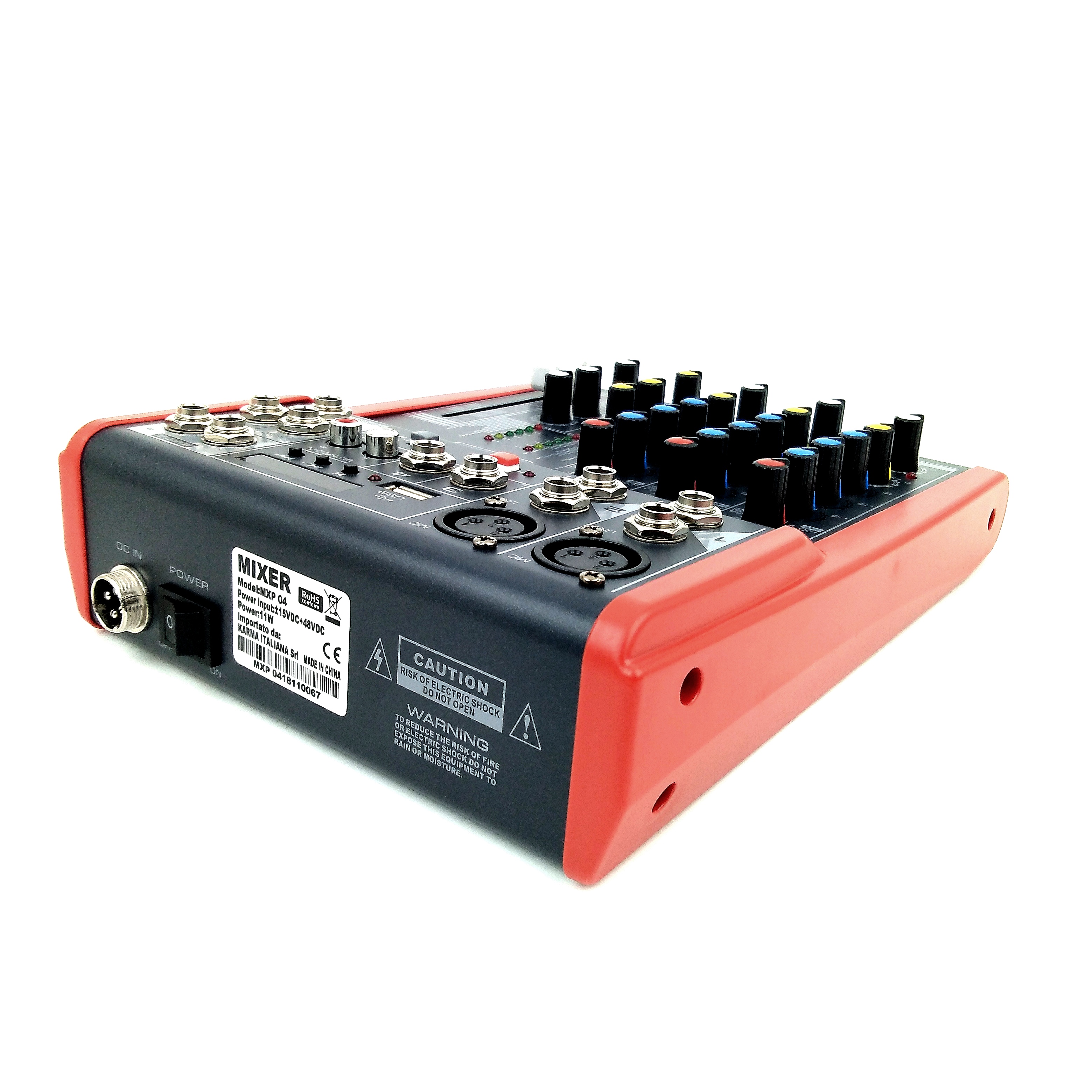 Table de mixage GLEMM MXP04 4 cannaux EQ 3 bandes et lecteur USB