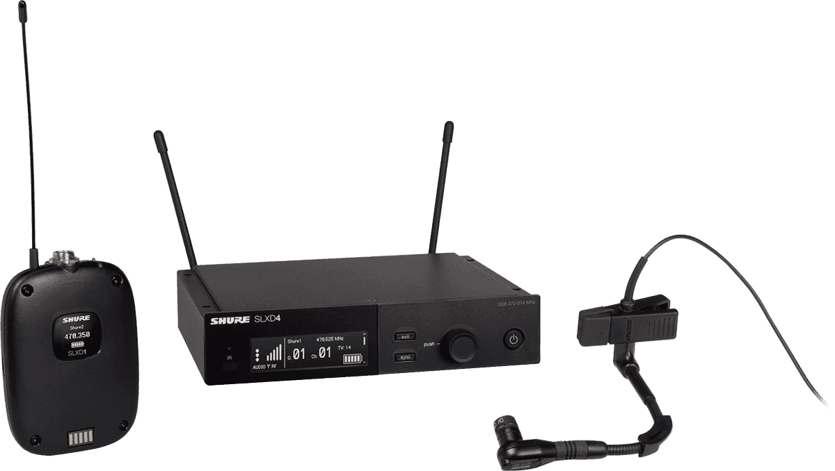 SLXD14E-98H-J53 Shure - Système HF digital avec Micro Beta 98 Carido Bande J53