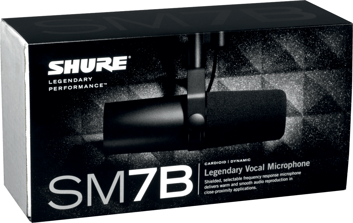 Microphone dynamique professionnel pour studio Shure SM7B, micro à réponse  morte sélectionnable, voix de performance statique - AliExpress