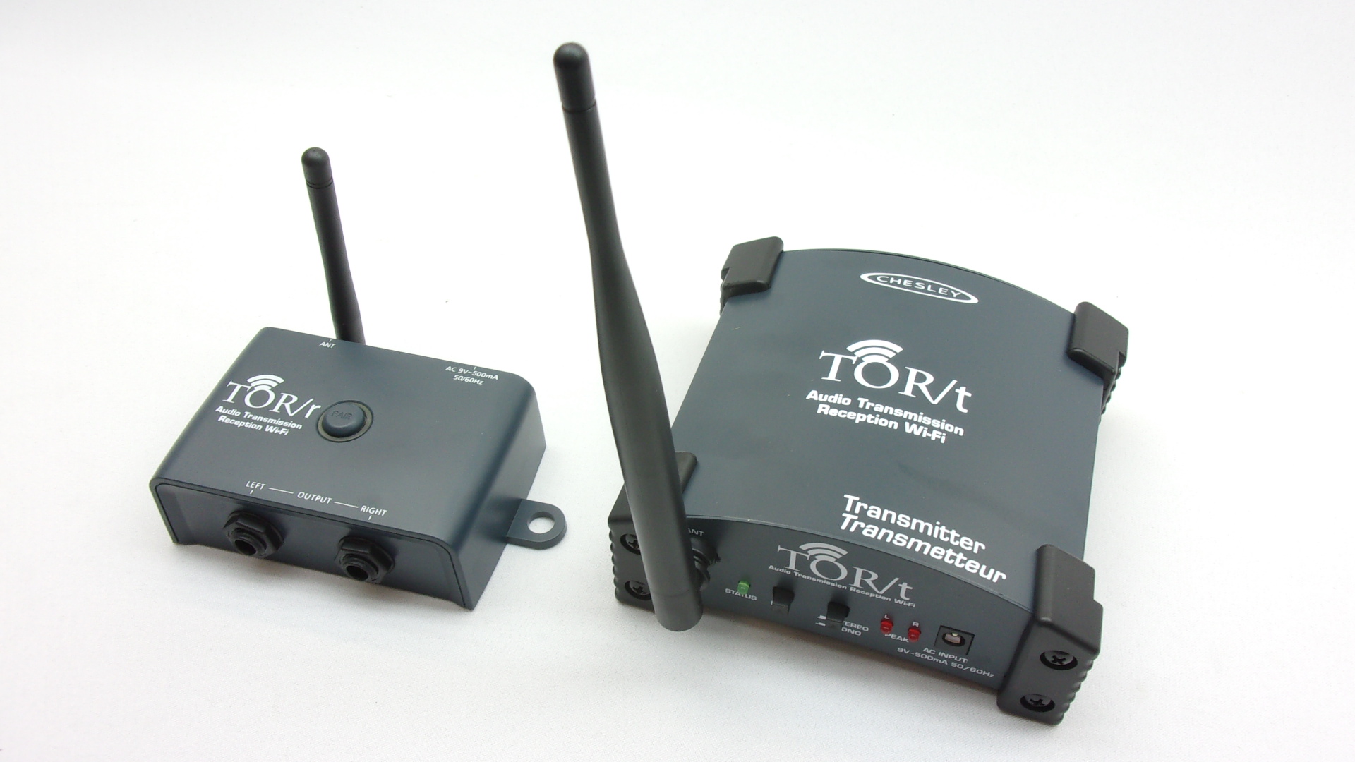 Emetteur et récepteur audio stéréo sans fil Chesley TOR-T et TOR-R