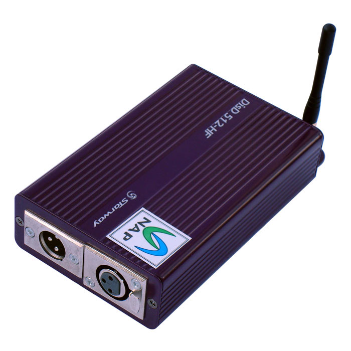 DMX sans fil boitier wireless DISD 512 HF STARWAY émetteur ou