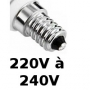 Lampes E14 230V