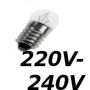 Lampes E10 230V
