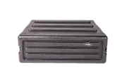 SKB-R3U rack court ABS double capots profondeur 44cm 3U
