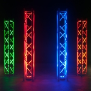 7PX HEX ADJ FLAT Blanc Par led 5x10W RGBWA-UV