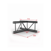 AGDUO29-04 blk Contestage - Angle 3 départs échelle 290 noir