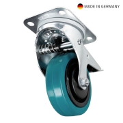 Tente 37038 Roulette pivotante 100 mm avec frein et système de repositionnement automatique