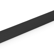 Defender OFFICE RETAIL - Passage de câbles 4 canaux noir pour bureau hauteur 2 cm