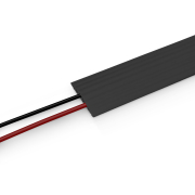 Defender OFFICE RETAIL - Passage de câbles 4 canaux noir pour bureau hauteur 2 cm