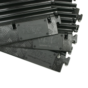 Defender Mini - Passage de Câble 3 Canaux avec Couvercle noir 1m