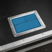 Adam Hall Hardware 88001 M BLUE - Plaque signalétique plastique, magnétique 177 x127 mm, bleu