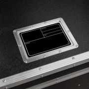 Adam Hall Hardware 88001 MBLK - Plaque signalétique plastique, magnétique 177 x127 mm, noir