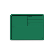 Adam Hall Hardware 88001 M GREEN - Plaque signalétique plastique, magnétique 177 x127 mm, vert