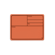 Adam Hall Hardware 88001 M ORANGE - Plaque signalétique plastique, magnétique 177 x127 mm, orange