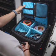 ORGAFLEX® RACK BAG 03 - Sac d’organisation rembourré pour racks de 19″ (3U)