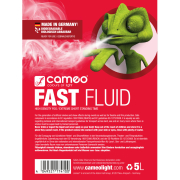 Cameo FAST FLUID 5L - Liquide pour machines à fumée à très haute densité et tenue très courte 5 l