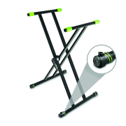 Table Gravity KSX 2 RD - Ensemble avec support de clavier X-Form double et table de support