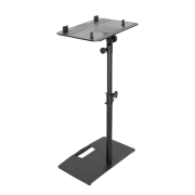 Gravity LTS T 02 B - Support universel pour ordinateur portable avec broches de maintien réglables et base en acier, noir