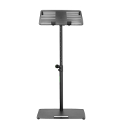 Gravity LTS T 02 B - Support universel pour ordinateur portable avec broches de maintien réglables et base en acier, noir