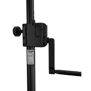 Gravity SP 5322 B - Pied d'enceinte télescopique à manivelle avec mécanisme de verrouillage automatique