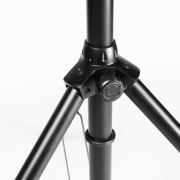 Gravity TLS 551 B - Trépied d’éclairage en acier de la série Touring avec double extension et mécanisme de verrouillage automatique LockPin®