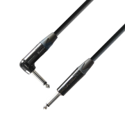Adam Hall Cables K5 IRP 0900 - Câble Instrument Neutrik Jack 6,35 mm mono vers Jack 6,35 mm mono coudé 9 m