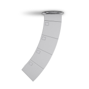 LD Systems CURV 500 CMB W - Support plafond pour satellites CURV 500®, blanc