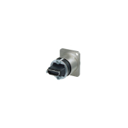 Neutrik NAHDMI-W-B - HDMI feedthrough adapter, black D-shape housing