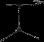 SHTPSTANDLP SHURE BY GATOR - Profil bas, base trepied, perchette, réglable H51-60cm