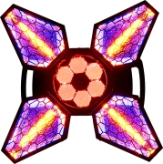 VINTAGE-FLOWER ALGAM LIGHTING - Projecteur LED rotatif 4 effets hypnotiques