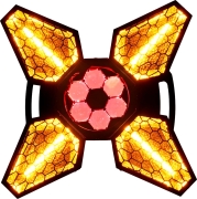 VINTAGE-FLOWER ALGAM LIGHTING - Projecteur LED rotatif 4 effets hypnotiques