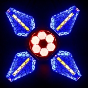 VINTAGE-FLOWER ALGAM LIGHTING - Projecteur LED rotatif 4 effets hypnotiques
