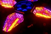 VINTAGE-FLOWER ALGAM LIGHTING - Projecteur LED rotatif 4 effets hypnotiques