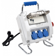 Coffret de chantier câblés 16A pré-équipé 3 PC monophasé 16A avec arret d'urgence