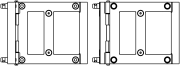 Angle variable de 0° à 180° pour structure Triangle et Carré 390