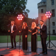 ARDECO 7GLD J.COLLYNS – Projecteur retro 7 x 60W Blanc chaud et couleur