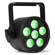 BAC324 BeamZ Professional - PAR à LED 6 x 10W RGBWA-UV en aluminium avec télécommande