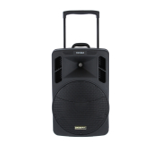 BE 9412 V2 Power Acoustics - enceinte autonome avec lecteur CD MP3 SD USB DIVX Bluetooth et 2 micro mains sans fil UHF