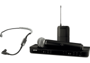 Micro HF double Shure BLX1288E-SM35-M17 avec micro main SM58 et micro serre tête SM35
