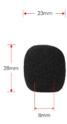 Bonnette micro diamètre intérieur 8mm 28X23mm